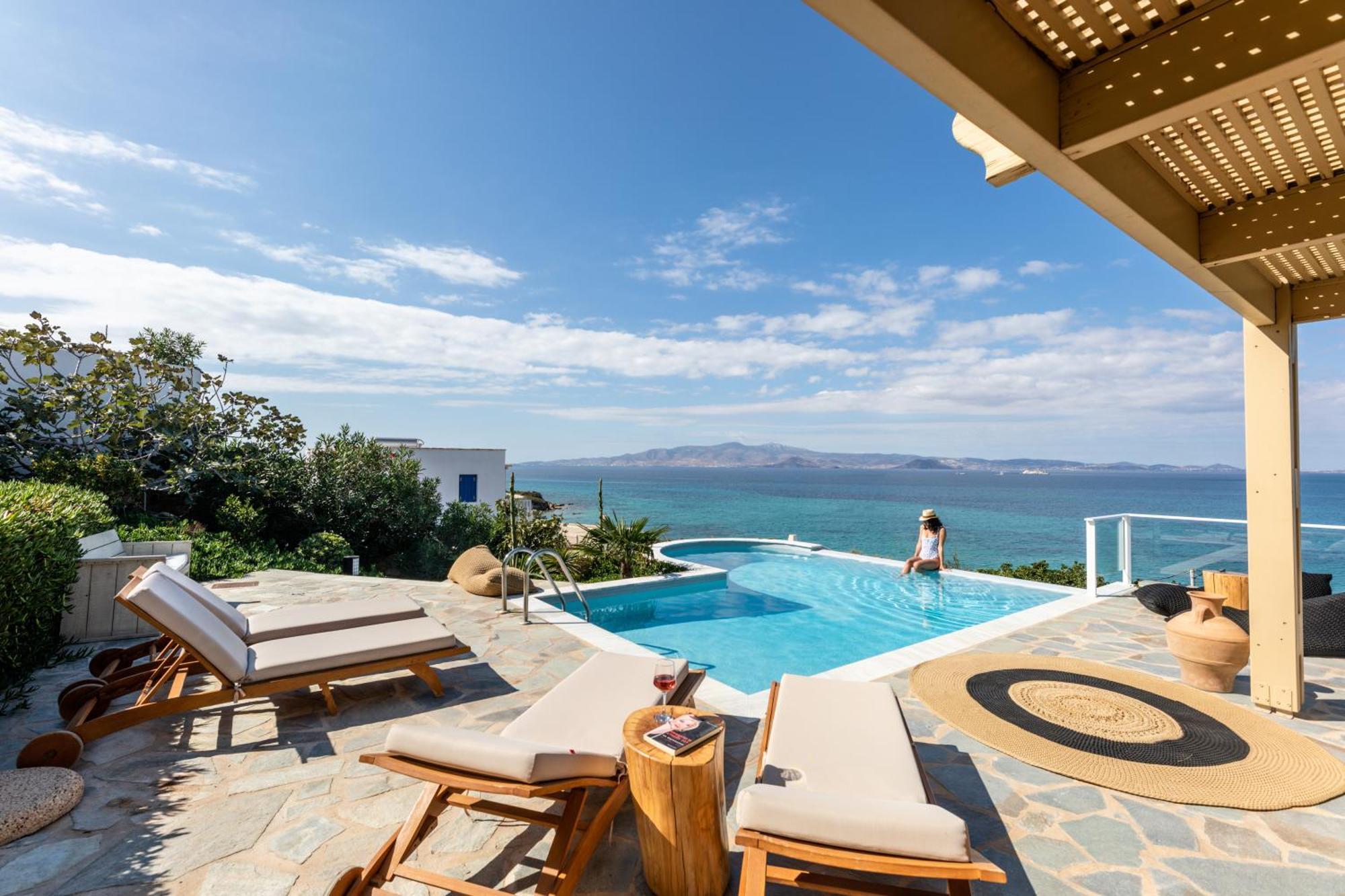 Villa Paradise In Naxos Pláka Rom bilde